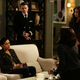 Naval officer Amy Martin (played by Emily Rios) and her JAG Corps lawyer-B613 agent (Dan Byrd) talk with Olivia (Kerry Washington) and Quinn (Katie Lowes) in a scene from Scandal.
Nicole Wilder/ABC